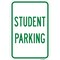 Signmission Student Parking, Heavy-Gauge Aluminum Rust Proof Parking Sign, 12" x 18", A-1218-24714 A-1218-24714 - alternate 1